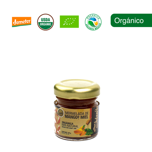 Mermelada de Mango y Miel Orgánica Finca Irlanda 30G.