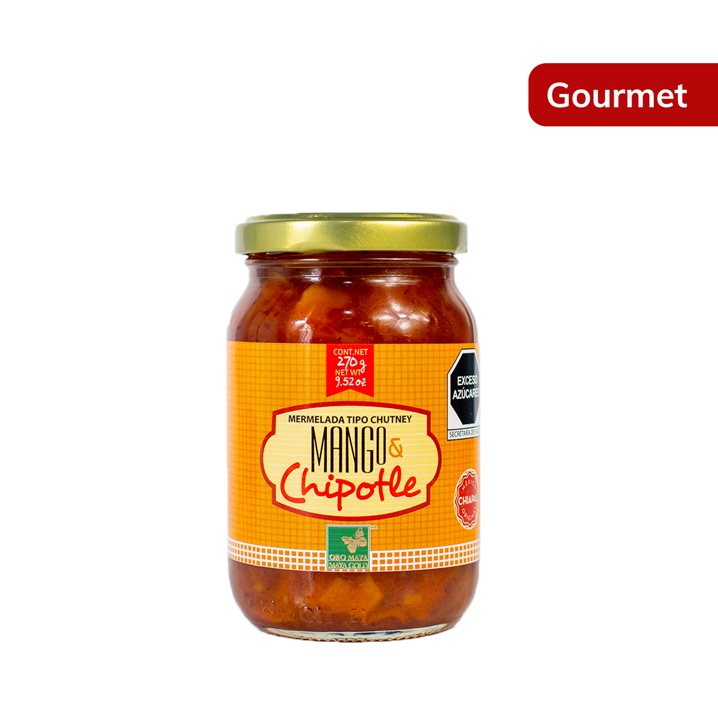 Mermelada de Mango con Chipotle Oro Maya 270G.