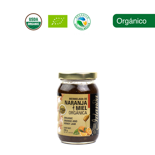 Mermelada de Naranja y Miel Orgánica Finca Irlanda 280G.