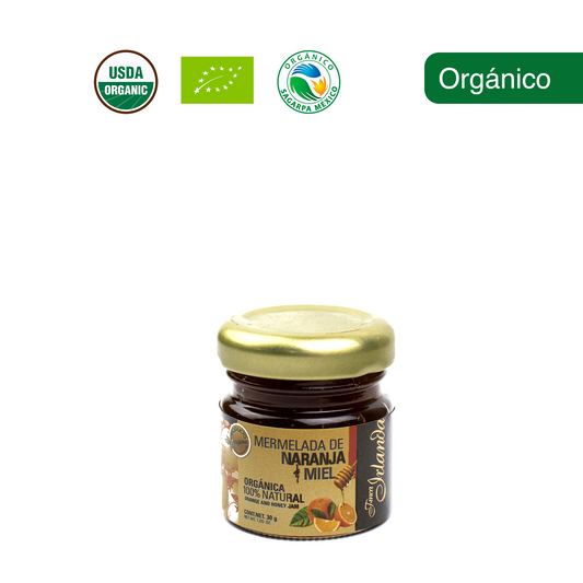 Mermelada de Naranja y Miel Orgánica Finca Irlanda 30G..