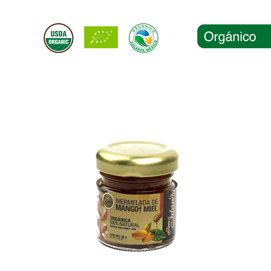 Mermelada de Mango y Miel Orgánica Finca Irlanda 30G.