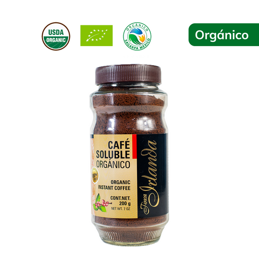 Café Soluble Orgánico Finca Irlanda 200G.