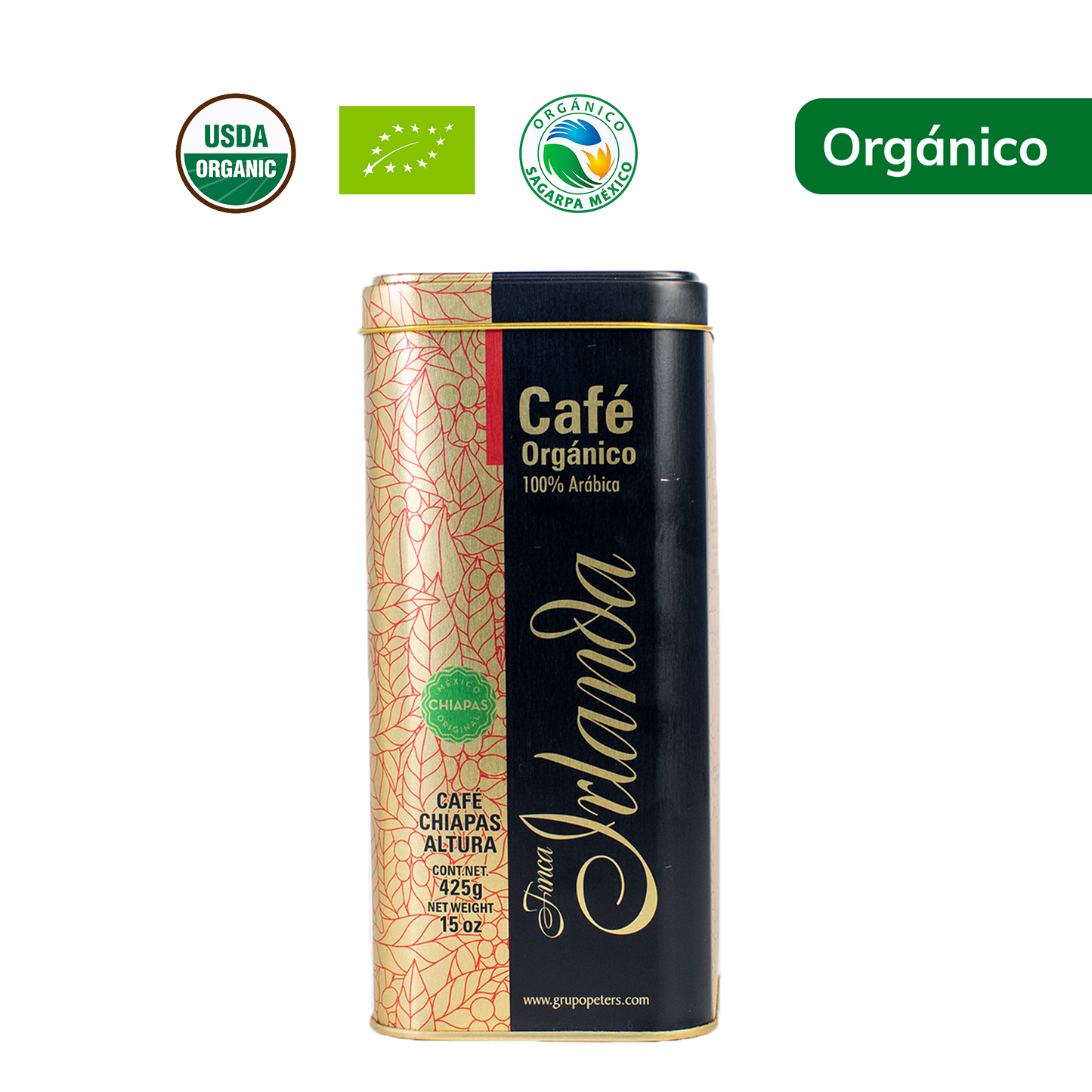 Café Orgánico Finca Irlanda 425g. Lata