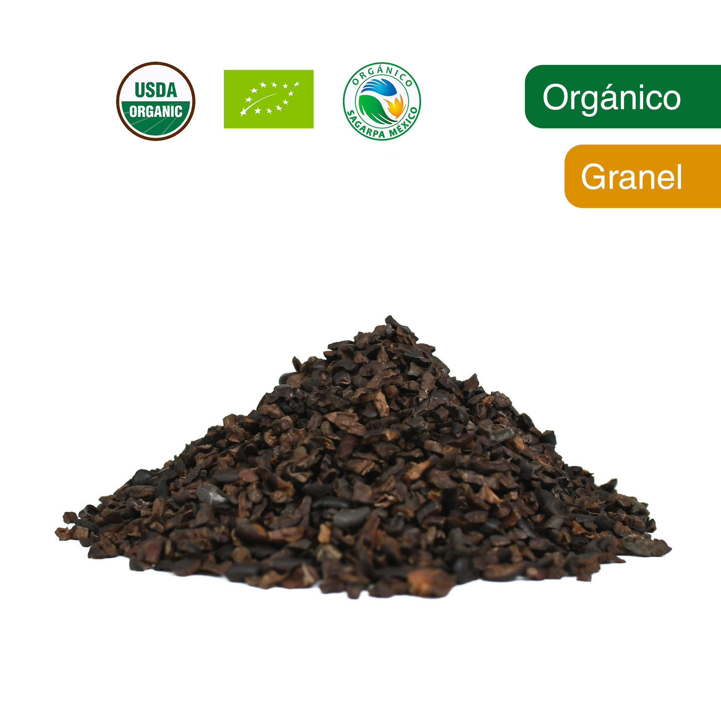 Nibs de Cacao Orgánico - Granel 1k.