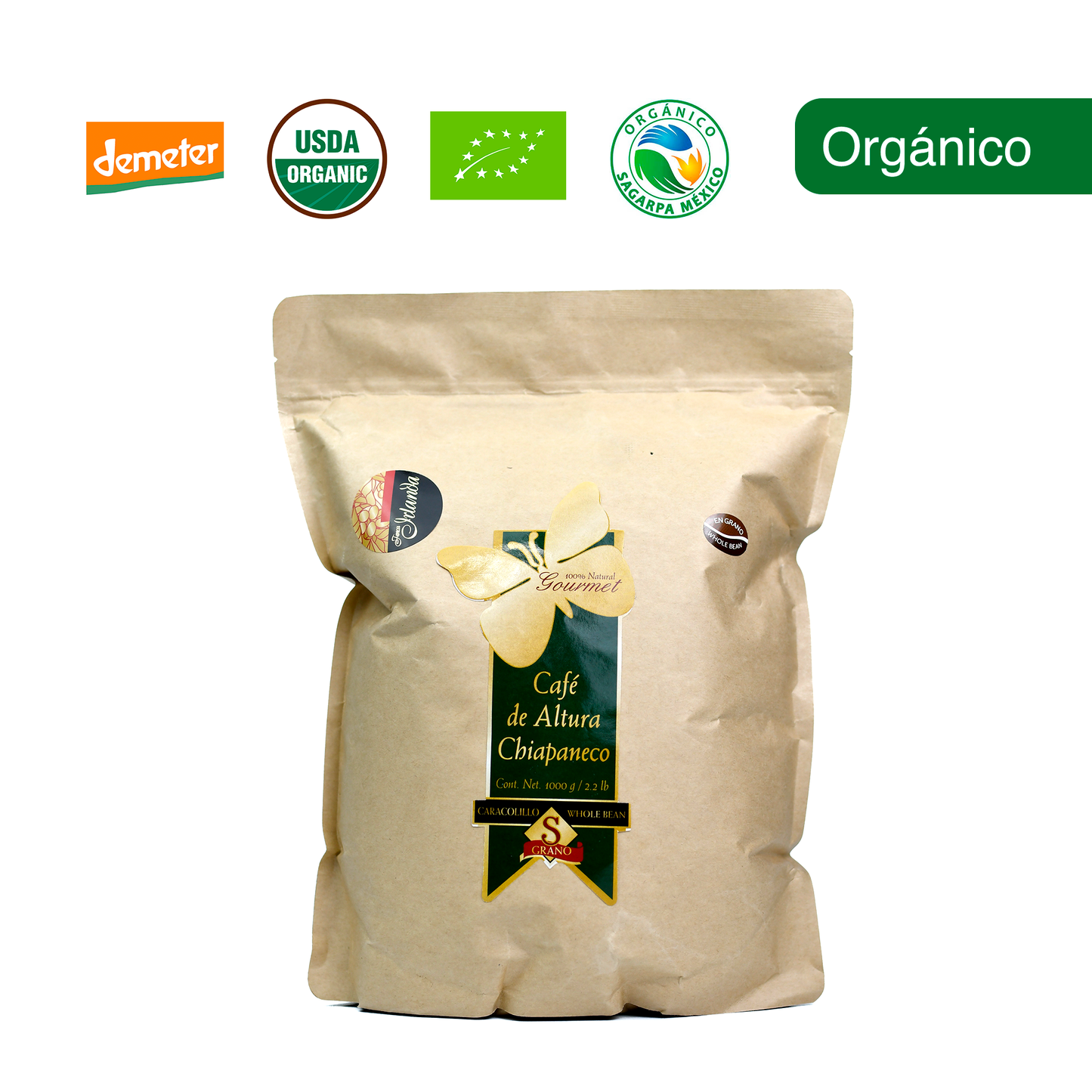 Café Caracolillo Orgánico De Altura (Cosecha Limitada) 1K.