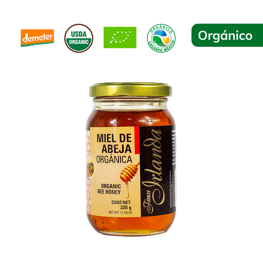 Miel de Abeja Orgánica Finca Irlanda 320G.